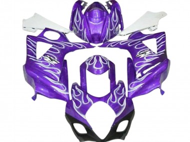 Carénages Moto Suzuki GSXR 1000 2007-2008 - Violet Blanc Flamme