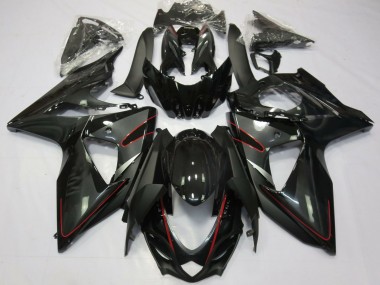 Carénages Moto Suzuki GSXR 1000 2009-2016 - Noir Brillant Rouge