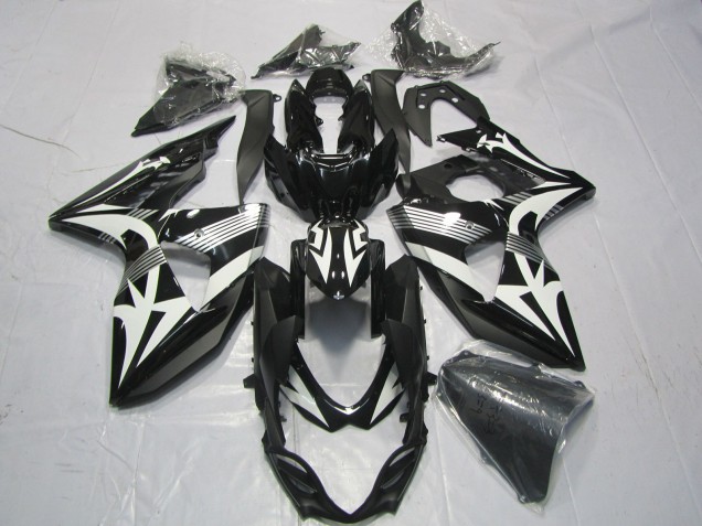 Carénages Moto Suzuki GSXR 1000 2009-2016 - Noir Blanc