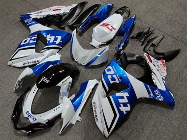 Carénages Moto Suzuki GSXR 1000 2009-2016 - Blanc Bleu Noir Tyco