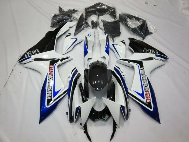 Carénages Moto Suzuki GSXR 600 / GSXR 750 2011-2024 - Blanc Bleu Noir Brillant Alstare