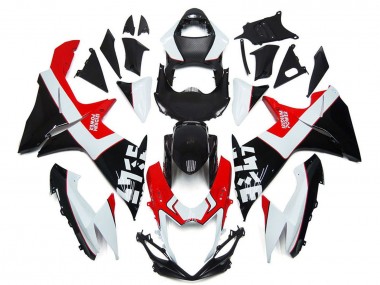 Carénages Moto Suzuki GSXR 600 / GSXR 750 2011-2024 - Blanc Rouge Noir Brillant