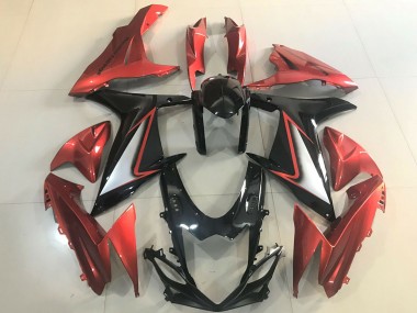 Carénages Moto Suzuki GSXR 600 / GSXR 750 2011-2024 - Orange Argent Noir Brillant