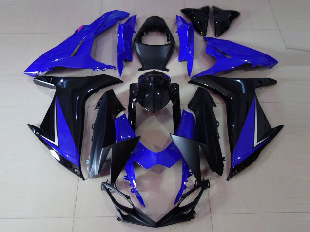 Carénages Moto Suzuki GSXR 600 / GSXR 750 2011-2024 - Bleu Noir Brillant