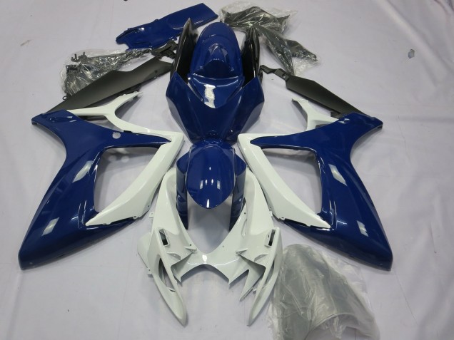 Carénages Moto Suzuki GSXR 600 / GSXR 750 2006-2007 - Bleu Blanc Noir
