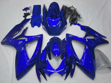Carénages Moto Suzuki GSXR 600 / GSXR 750 2006-2007 - Bleu Brillant Plaine