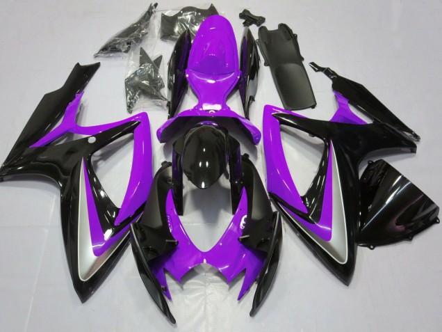 Carénages Moto Suzuki GSXR 600 / GSXR 750 2006-2007 - Violet Noir Brillant