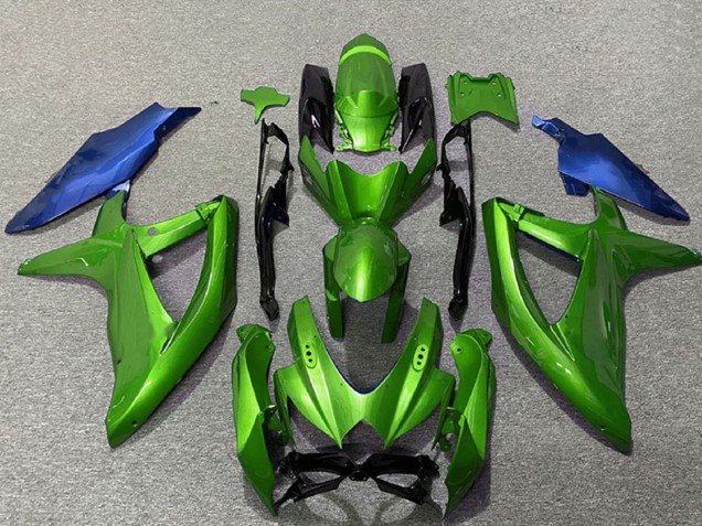 Carénages Moto Suzuki GSXR 600 / GSXR 750 2008-2010 - Vert Bleu