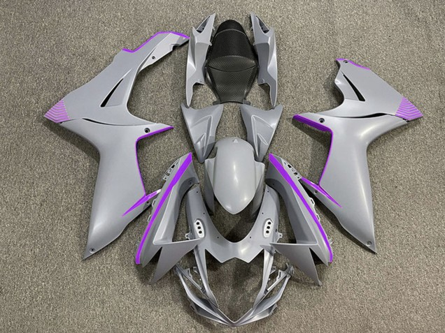 Carénages Moto Suzuki GSXR 600 / GSXR 750 2011-2024 - Nardo Gris Mat Violet Accents