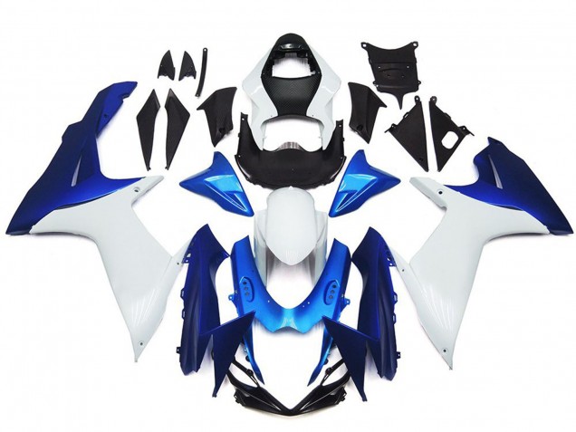 Carénages Moto Suzuki GSXR 600 / GSXR 750 2011-2024 - Blanc Bleu