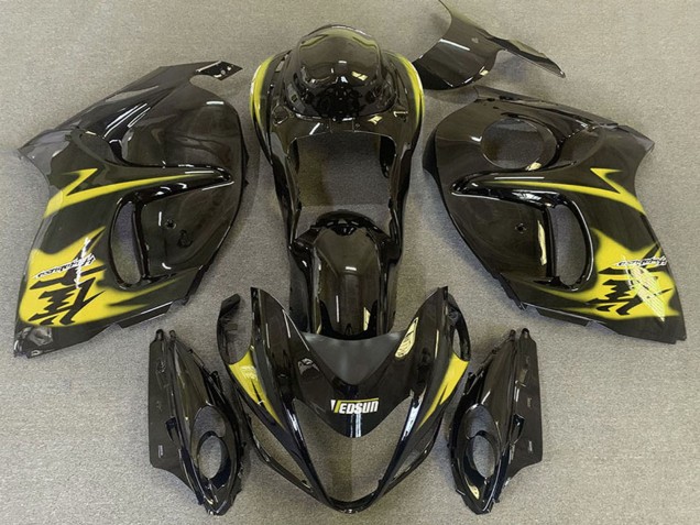 Carénages Moto Suzuki GSXR 1300 2008-2020 - Noir Brillant Jaune