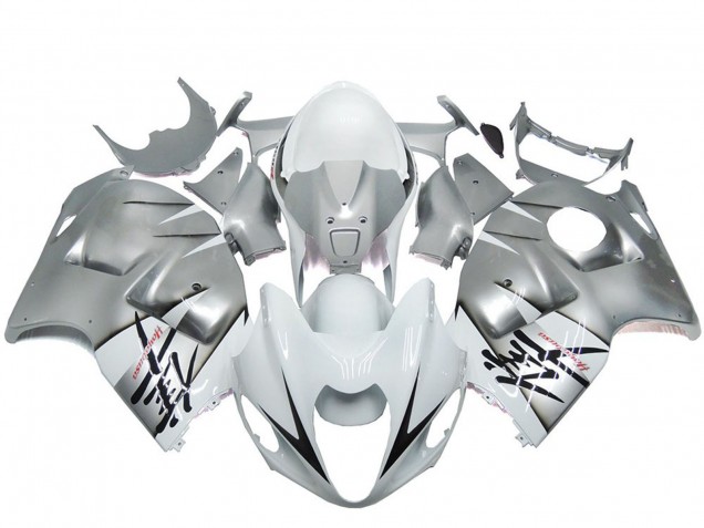Carénages Moto Suzuki GSXR 1300 1996-2007 - Argent Blanc OEM Style