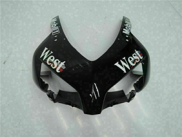 Carénages Moto Honda CBR1000RR 2004-2005 - Noir Brillant Blanc West Mobil Michelin