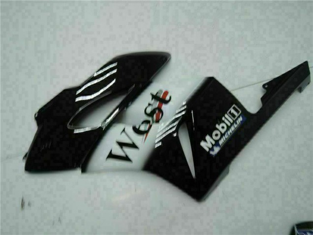 Carénages Moto Honda CBR1000RR 2004-2005 - Noir Brillant Blanc West Mobil Michelin