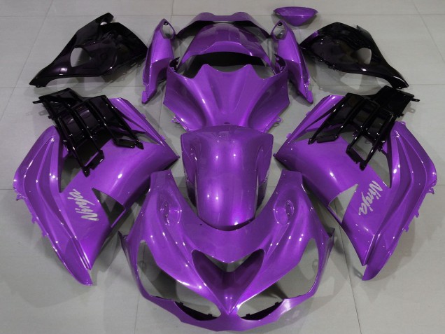 Carénage Moto Kawasaki ZX14R ZZR1400 2012-2024 - Violet Noir