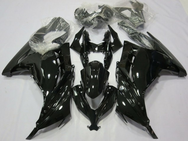 Carénages Moto Kawasaki Ninja 300 2013-2024 - Noir Brillant