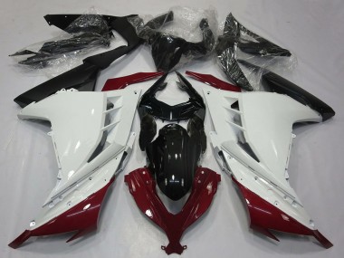 Carénages Moto Kawasaki Ninja 300 2013-2024 - Blanc Rouge Marron Noir