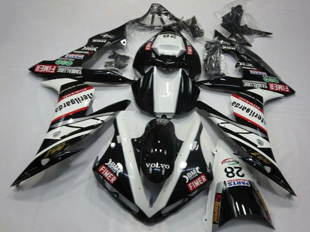 Carénages Moto Yamaha R1 2004-2006 - Blanc Noir Volvo Fimer Yamalube Sterilgarda 28
