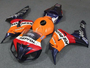 Carénage Moto Honda CBR1000RR 2006-2007 - Orange Blanc Rouge Bleu Repsol