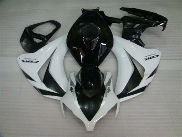 Kits Carénages Moto Honda CBR1000RR 2008-2011 - Blanc Noir Brillant