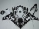 Carénages ABS Honda CBR1000RR 2008-2011 - Blanc Noir Brillant