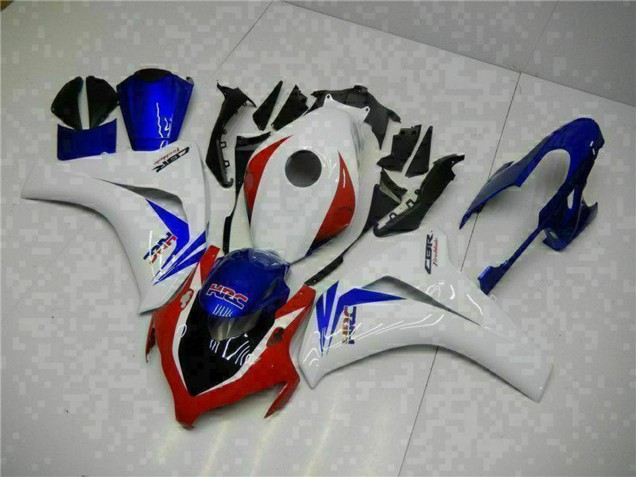 Kits Carénage Moto ABS Honda CBR1000RR 2008-2011 - Blanc Rouge Bleu HRC