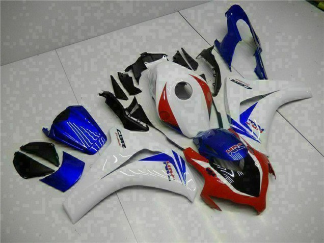 Kits Carénage Moto ABS Honda CBR1000RR 2008-2011 - Blanc Rouge Bleu HRC