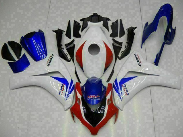 Kits Carénage Moto ABS Honda CBR1000RR 2008-2011 - Blanc Rouge Bleu HRC