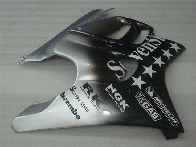 Carénages Moto Honda CBR600 F3 1995-1996 - Argent Noir Brillant SevenStars