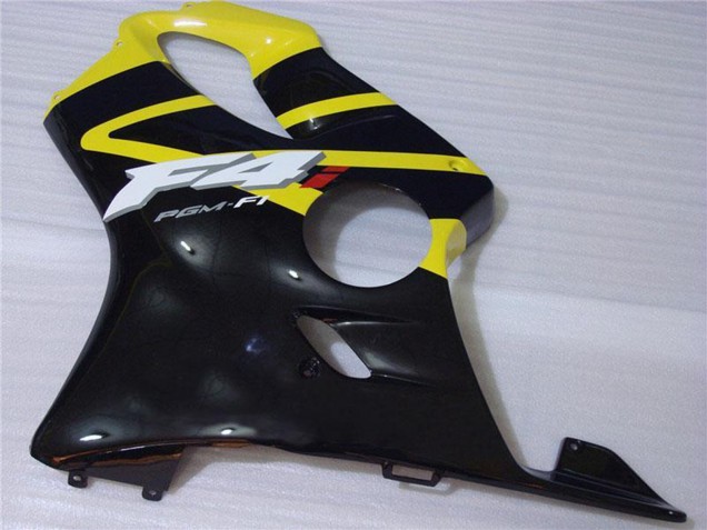 Carénage Moto Honda CBR600 F4i 2001-2003 - Jaune Noir Brillant