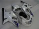 Carénages Moto Suzuki GSXR 600/750 2001-2003 - Blanc Argent Bleu Noir