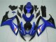 Carénages Moto Suzuki GSXR 600/750 2006-2007 - Bleu Blanc Noir Brillant Rouge