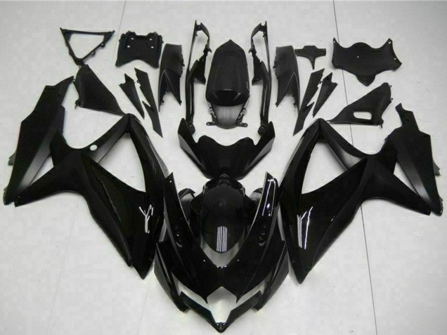 Carénages Moto Suzuki GSXR 600/750 2008-2010 - Noir Brillant Noir Mat