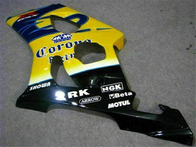 Carénages Moto Suzuki GSXR 1000 2003-2004 - Jaune Bleu Blanc Rouge Corona Motul