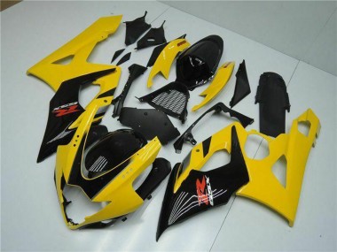 Carénages Moto Suzuki GSXR 1000 2005-2006 - Jaune Noir Brillant Rouge