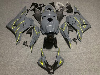 Carénages Moto Honda CBR600RR 2009-2012 - Gris Nardo Foncé Jaune