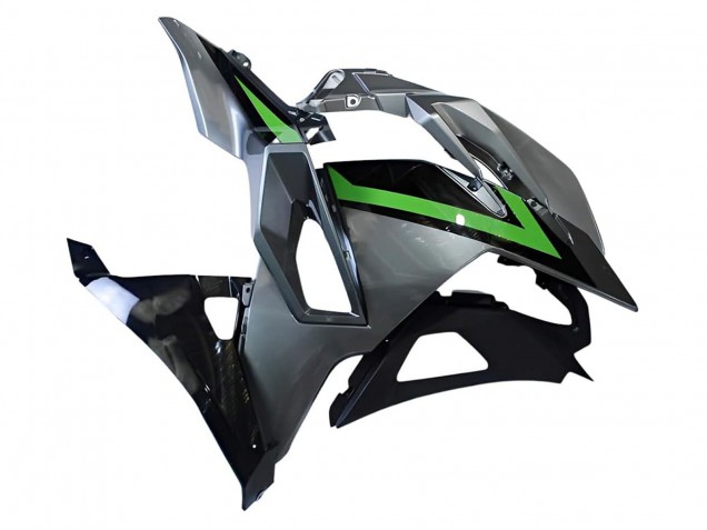 Carénages Moto Kawasaki Ninja 500 EX500R 2024-2025 - Gris Vert Noir