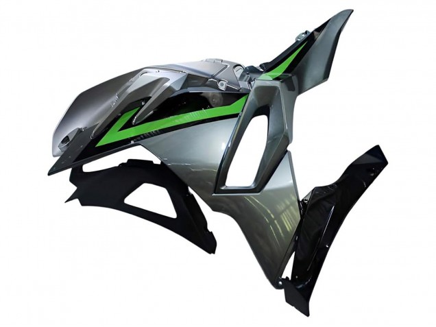 Carénages Moto Kawasaki Ninja 500 EX500R 2024-2025 - Gris Vert Noir