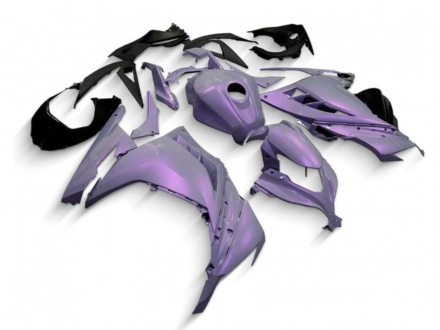 Carénages Moto Kawasaki EX300 2013-2024 - Caméléon Gris Dazz Violet Perle