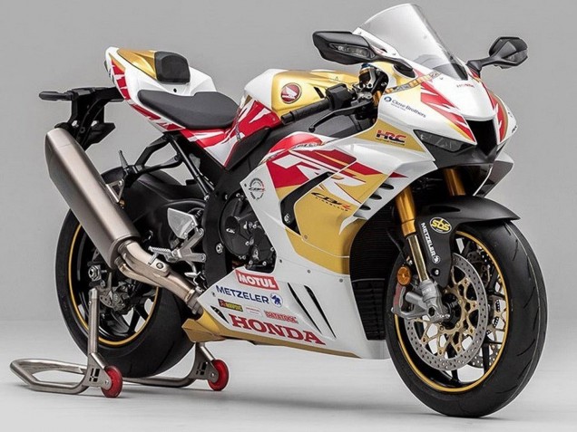 Carénage Moto Honda CBR1000RR-R 2020-2023 - Blanc Rouge Or Motul