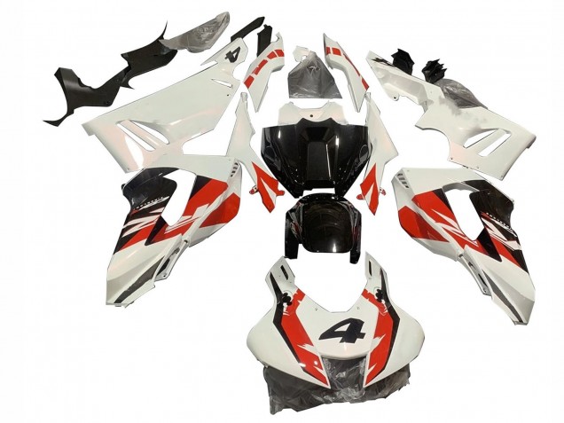 Carénages Moto Honda CBR1000RR-R 2020-2023 - Blanc Rouge Noir Brillant 4
