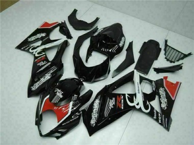 Carénages Moto Suzuki GSXR 1000 2007-2008 - Noir Brillant Rouge Blanc