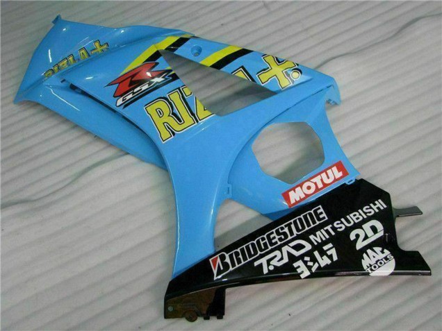 Kits Carénage Moto Suzuki GSXR 1000 2007-2008 - Bleu Or Noir Rizla