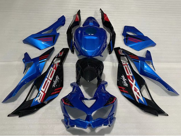 Carénages Moto Kawasaki ZX25R ZX-25R 2019-2025 - Bleu Rouge Gris