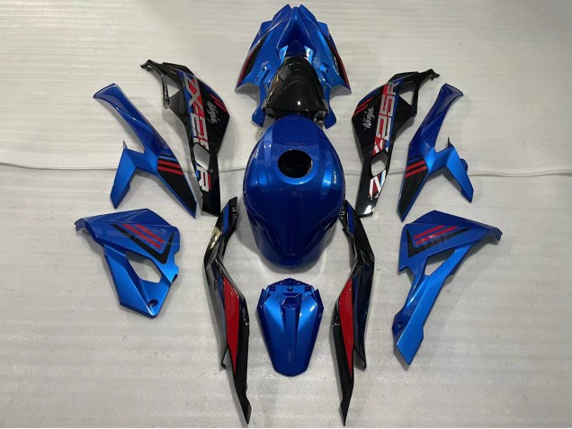 Carénages Moto Kawasaki ZX25R ZX-25R 2019-2025 - Bleu Rouge Gris