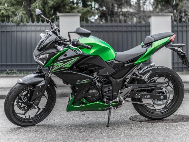 Kits Carénage Moto Kawasaki Z250/Z300 2015-2016 - Vert Noir Mat