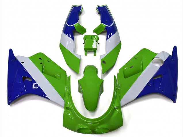 Carénages Moto Kawasaki ZXR250 1989-1990 - Vert Blanc Bleu