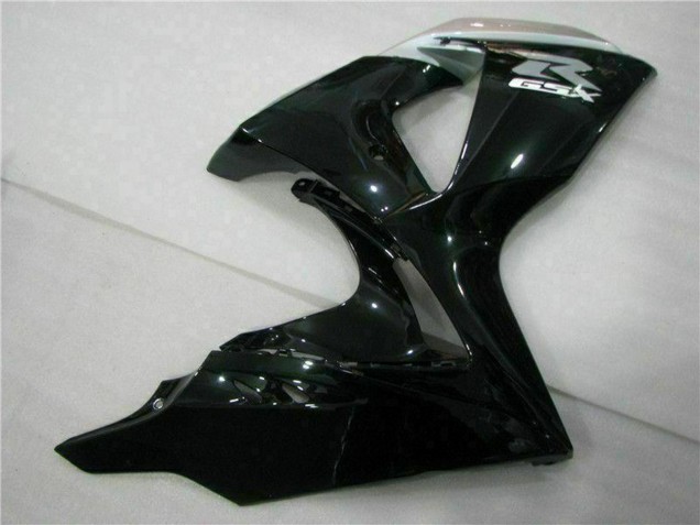 Carénages Moto Suzuki GSXR 1000 2009-2016 - Noir Brillant Argent Blanc