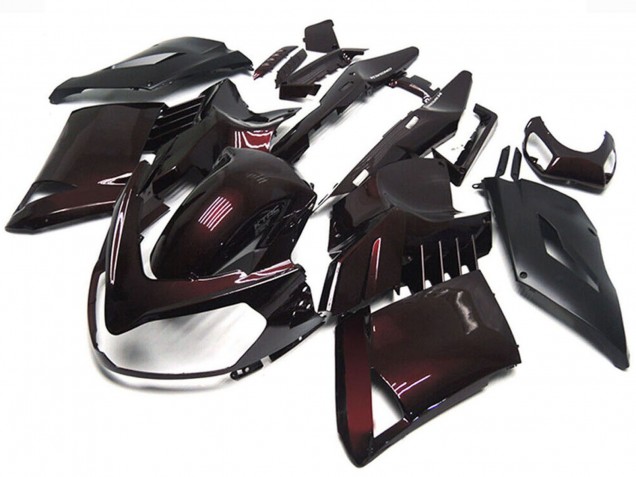 Carénages Moto Kawasaki GTR1400/ZG1400 2007-2009 - Rouge Marron Noir