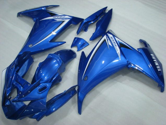 Carénages Moto Yamaha FZ6R 2009-2015 - Bleu Blanc